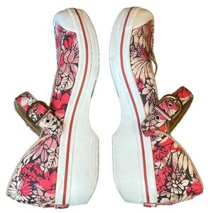 Dansko Valerie Vegan Floral White Mary Jane Shoes Womens 9.5-10‎ EU 40